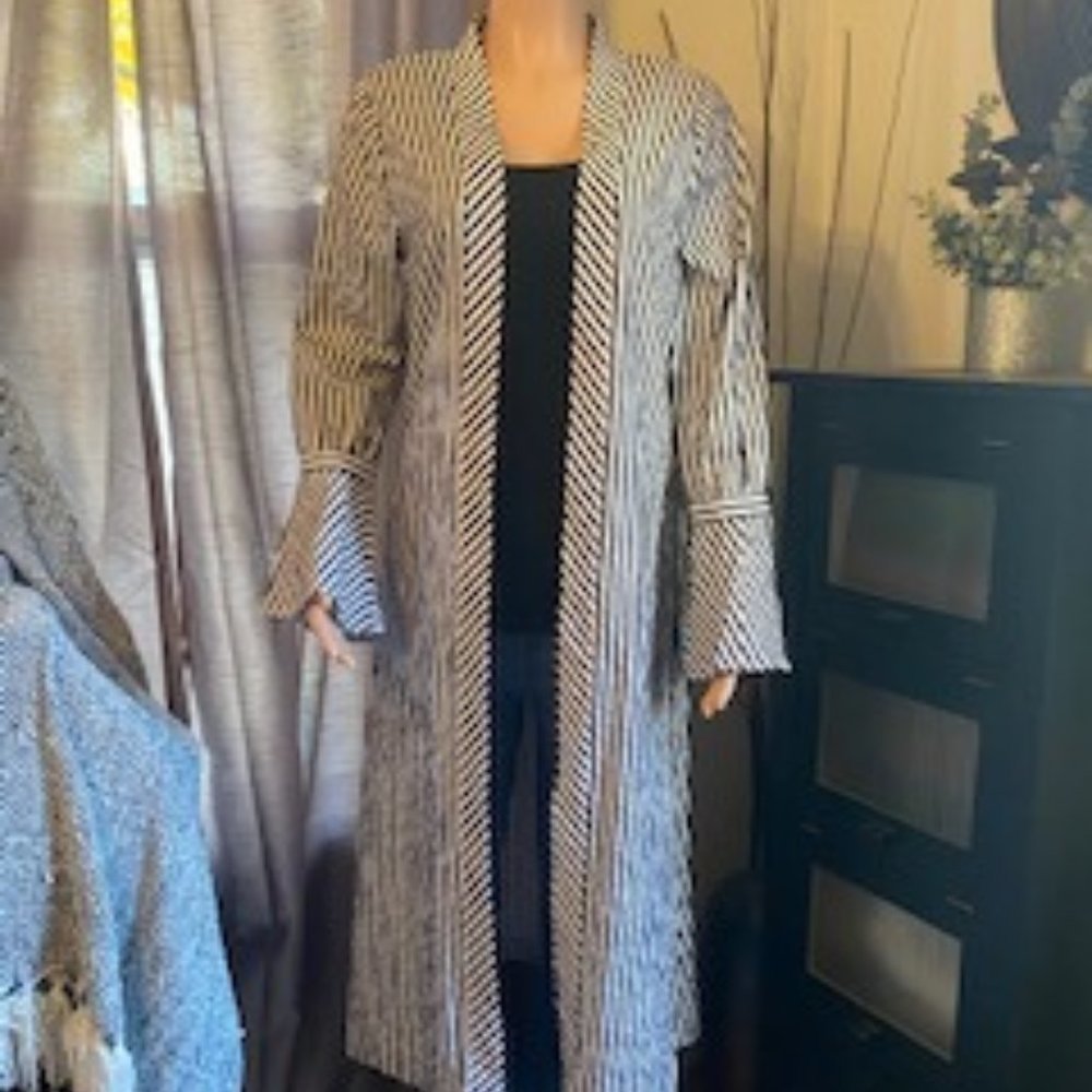 L'Academie Black White Stripe Jacket - Picture 4 of 5